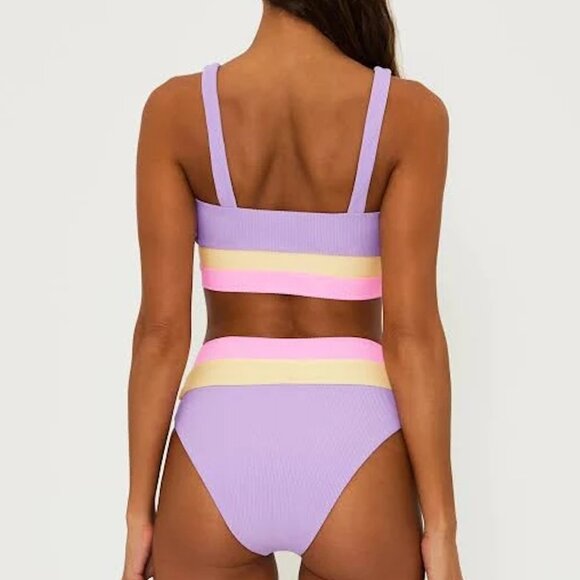 Beach Riot Mackenzie Colorblock Bikini Top & Bottom - Sublime Spring Colorblock - Picture 2 of 3